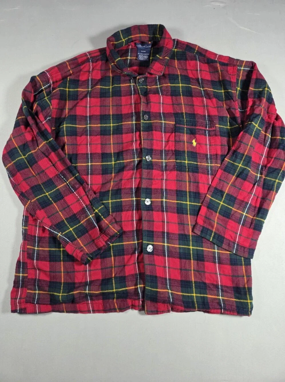 Polo by Ralph Lauren Red and Green Plaid Pajamas XL